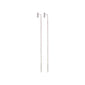 TITIANA crystal earrings silver-plated, featuring three clear crystals and long delicate chains, designed to elegantly sway under the ear.
