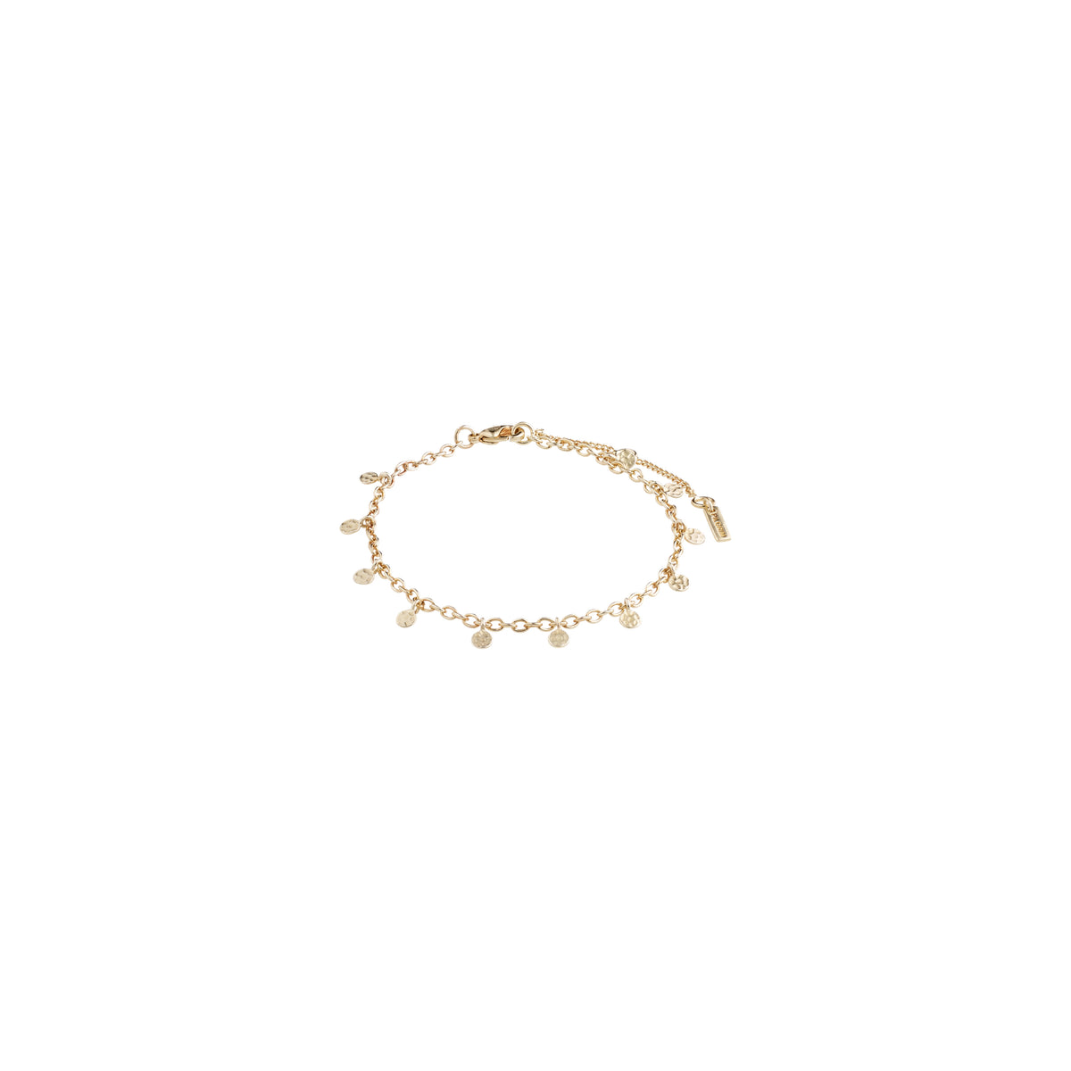 PANNA coin bracelet gold-plated, featuring delicate polished coins along a gold-plated chain, offering a classic yet exotic touch, perfect for layering or standalone wear.