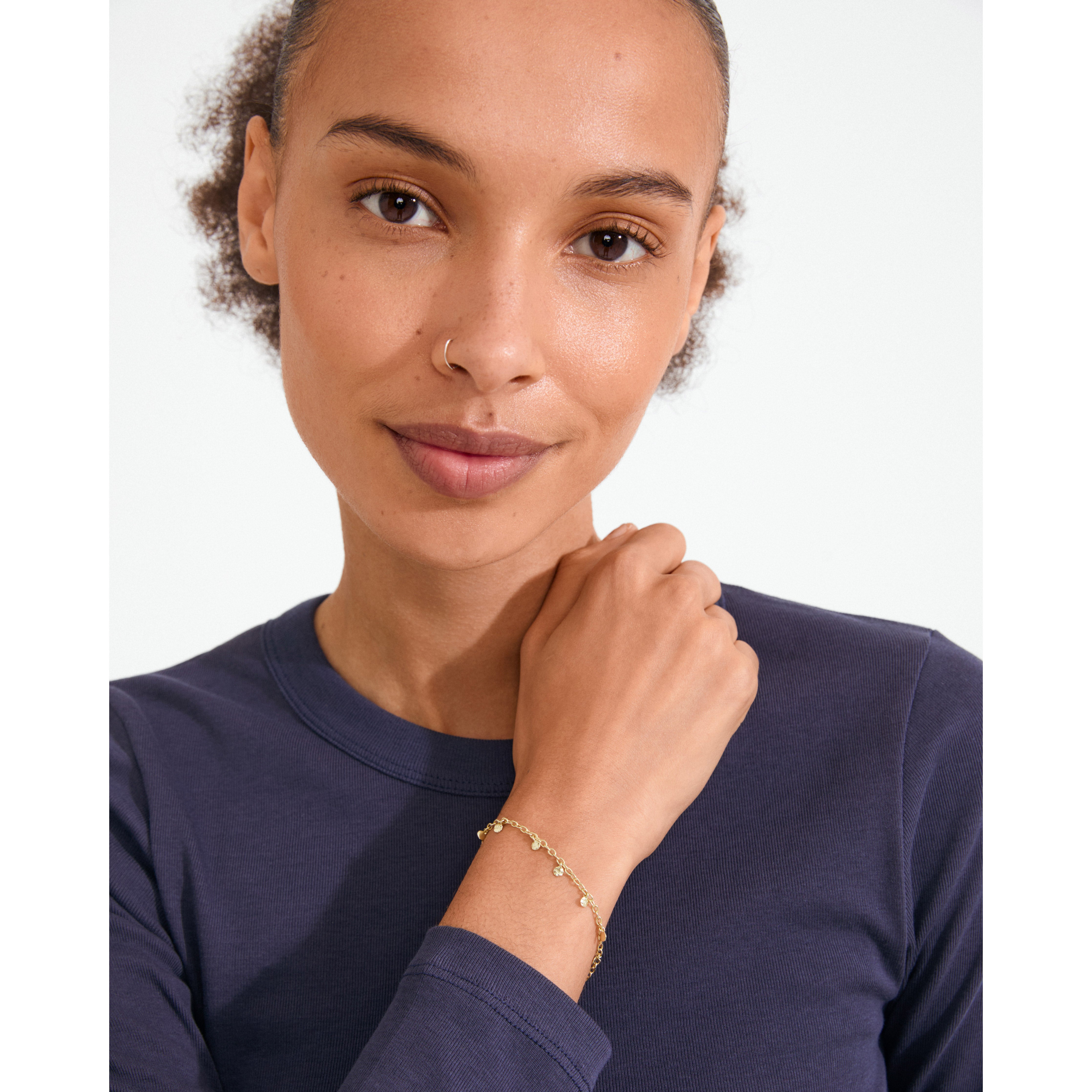 PANNA coin armbånd guldbelagt