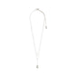 JOLENE recycled crystal & pearl necklace silver-plated