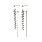 JOLENE recycled crystal earrings 2-in-1 set silver-plated