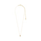 TINA recycled crystal pendant necklace gold-plated