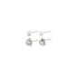 TINA crystal & pearl studs, silver-plated, featuring a mix of Preciosa crystals and pearls, part of Pilgrim's eco-friendly collection, ideal for a trendy ear curation look.
