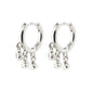 HALLIE hoop earrings silver-plated