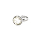 CALLIE recycled crystal ring silver-plated