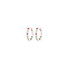 KLEOPRATRA hoop earrings silver-plated