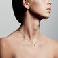Halskette : Tessa : Rosévergoldet : Kristall