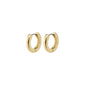 TYRA recycled chunky hoop earrings gold-plated