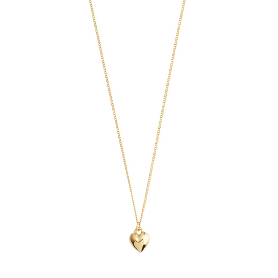 AFRODITTE recycled heart necklace gold-plated