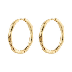 EDDY hoops guldpläterade