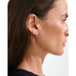EDDY organic shaped small hoops silver-plated