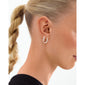 EDDY hoops organisk form silverpläterade liten
