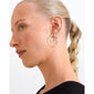 EDDY hoops organisk form silverpläterade maxi