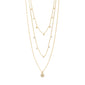CHAYENNE recycled crystal necklace gold-plated