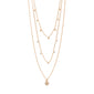 CHAYENNE recycled crystal necklace rosegold-plated