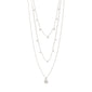 CHAYENNE recycled crystal necklace silver-plated