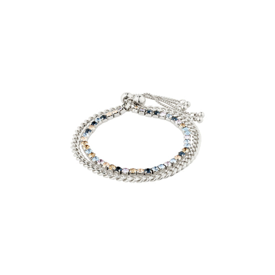REIGN armband, 2-i-1-set, silverpläterat