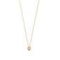 ALAIA necklace gold-plated featuring a petite heart pendant, perfect for a romantic touch. Made from eco-friendly recycled materials, ideal for layering or solo wear.