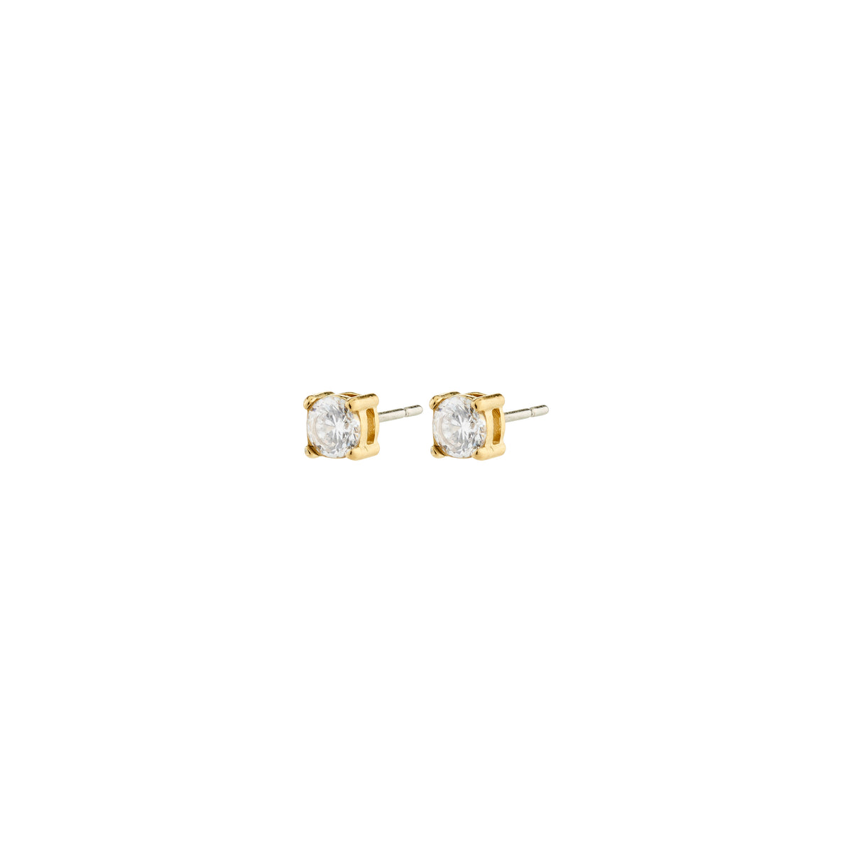 RAVI crystal earstuds gold-plated