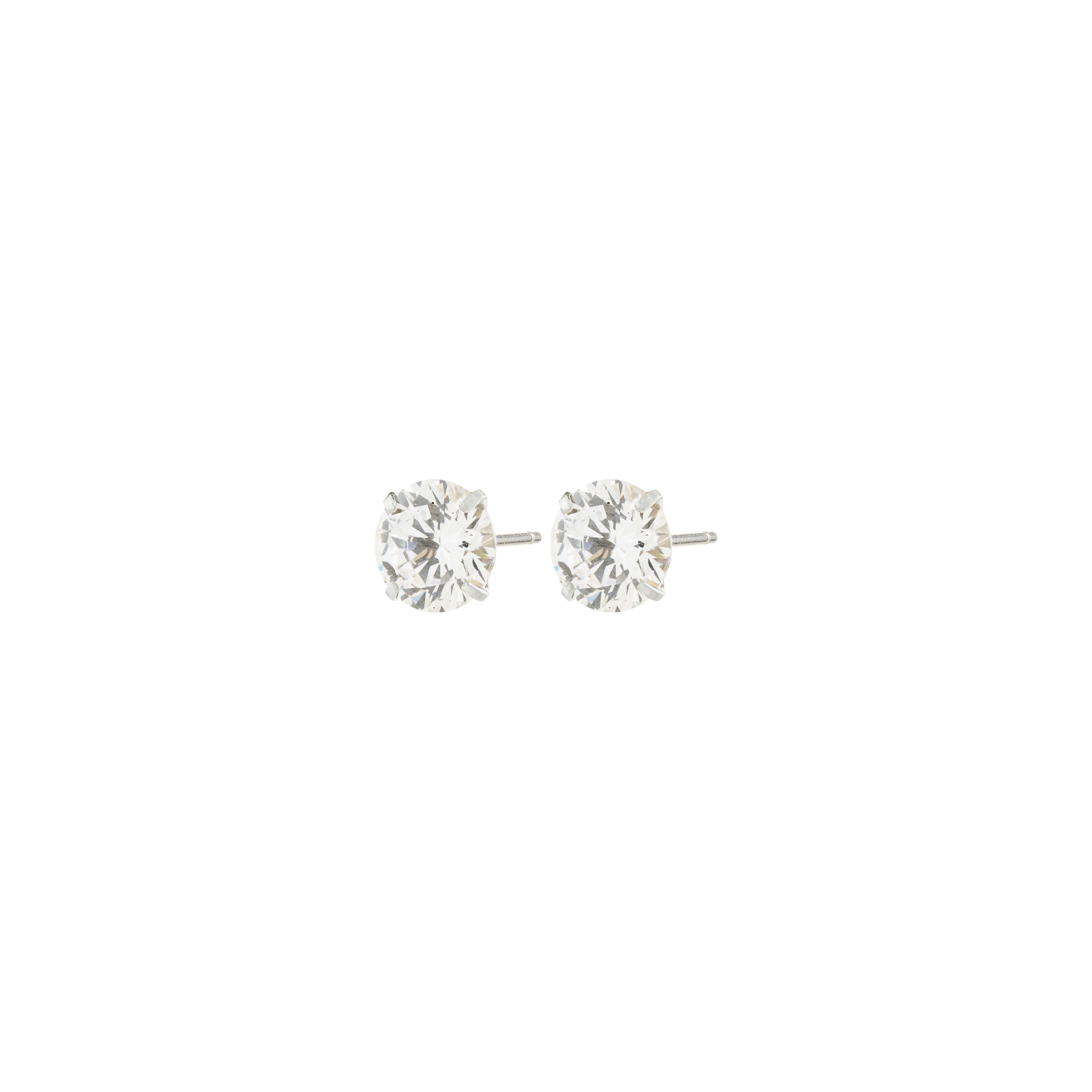 RENZO  crystal earstuds silver-plated