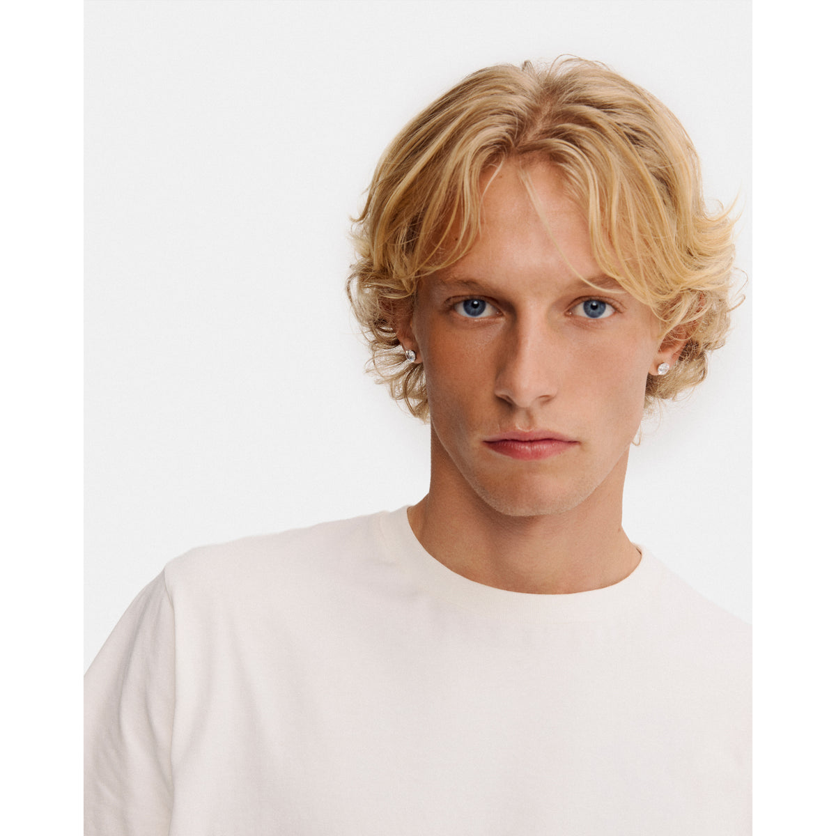 SABLE krystal ørestikker sølvbelagt