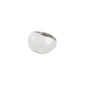 ALEXANE statement ring, silver-plated with a robust, retro-inspired design and shiny surface, from Pilgrim’s recycled collection, showcasing Scandinavian craftsmanship.