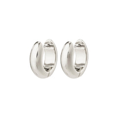 MINE chunky huggie hoops sølvbelagt