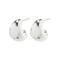 ALEXANE recycled chunky mini hoop earrings silver-plated