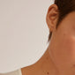 EBNA small crystal hoops gold-plated