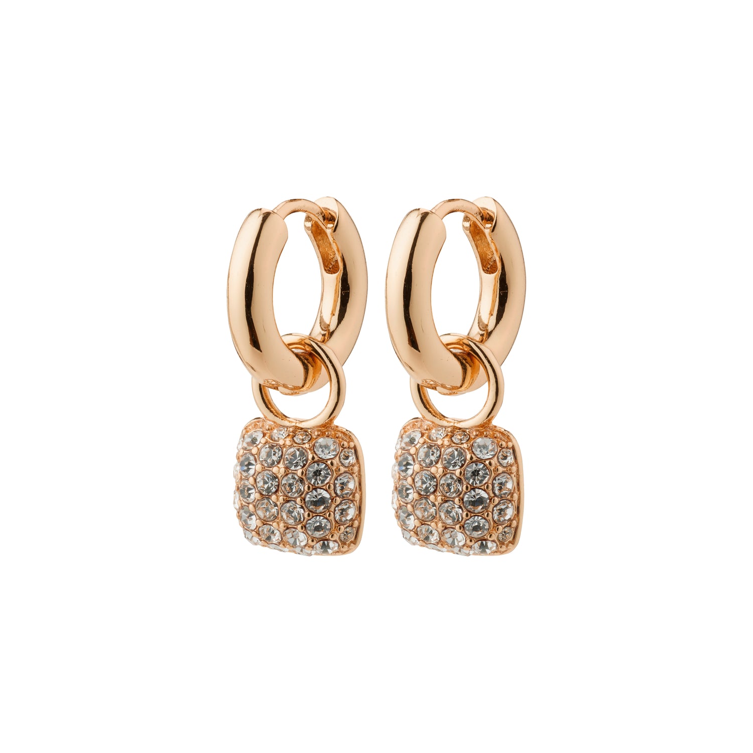 Rose gold plated earrings