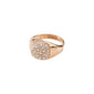 CINDY recycled crystal ring rosegold-plated