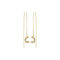 REMY recycled chain earrings gold-plated