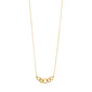 WRENLEY necklace gold-plated with slim chain, pendant adorned with Preciosa crystals; a chic, eco-friendly choice for stylish elegance.
