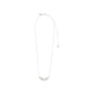 WRENLEY necklace silver-plated with slim chain and Preciosa crystal-embellished pendant, 38 cm adjustable length, crafted from 96% recycled materials.