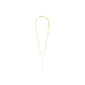 KAMARI recycled crystal chain necklace gold-plated