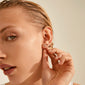 KAMARI crystal stud earrings set gold-plated