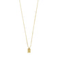 JEMMA square pendant necklace gold-plated