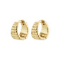 JEMMA huggie hoop earrings gold-plated