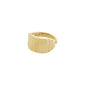 JEMMA square signet ring gold-plated
