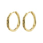 EDURNE crystal hoop earrings gold-plated