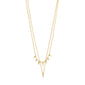 SIA recycled crystal chain 2-in-1 gold-plated