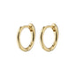 EANNA recycled small hoops gold-plated