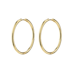 EANNA maxi hoops guldbelagt