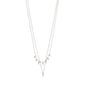 SIA recycled crystal chain 2-in-1 silver-plated