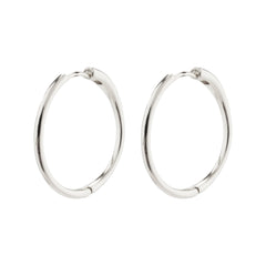 EANNA hoops silverpläterade stor