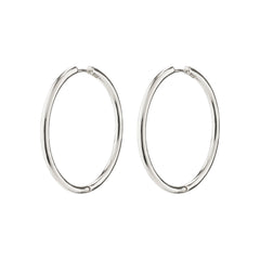 EANNA maxi hoops sølvbelagt