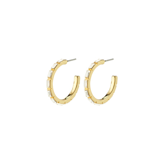 RUE recycled hoops gold-plated