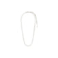 RUE necklace, silver-plated chain, ideal for parties, adjustable 38 cm + 9 cm extension, perfect for adding sparkle and glamour to any outfit.