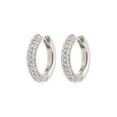 TATUM medium hoops sølvbelagt