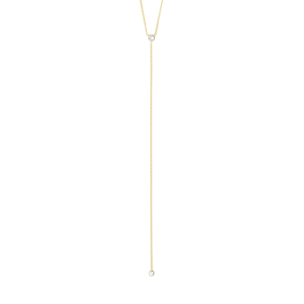 LUMI Y-necklace gold-plated
